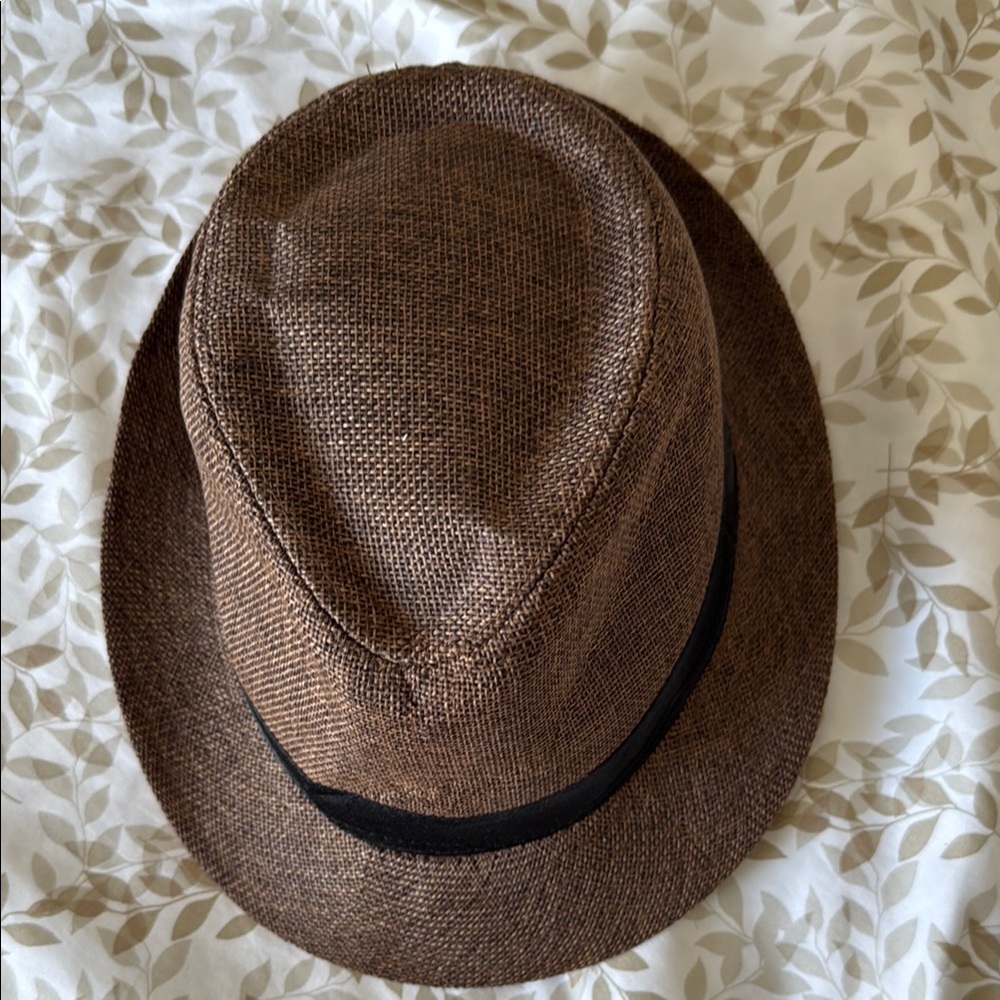 Stylish Brown Fedora Hat with Black Band - Picture 2 of 6
